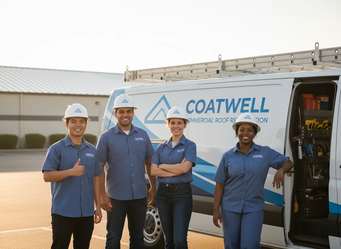 Commercial roof coating company in Everton, MO